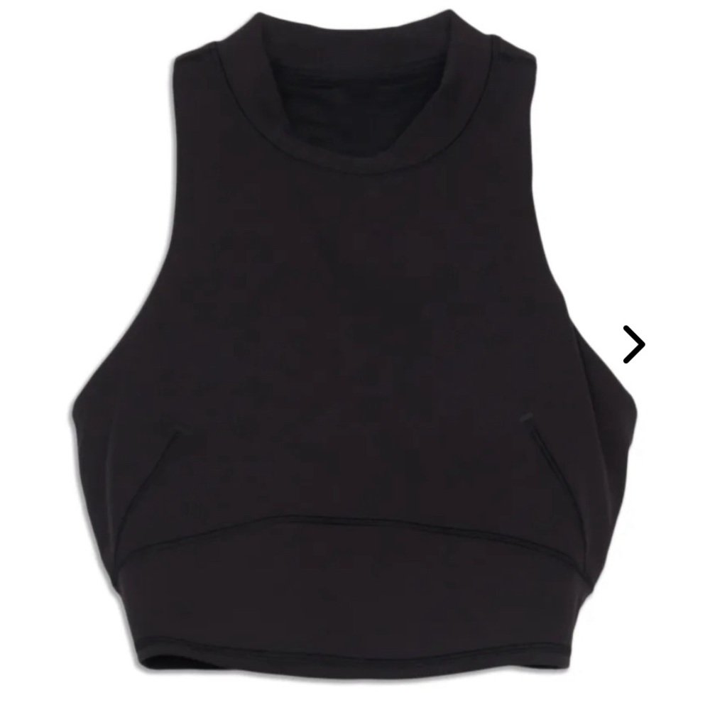 And Cropped Lululemon Cropped Tank Black